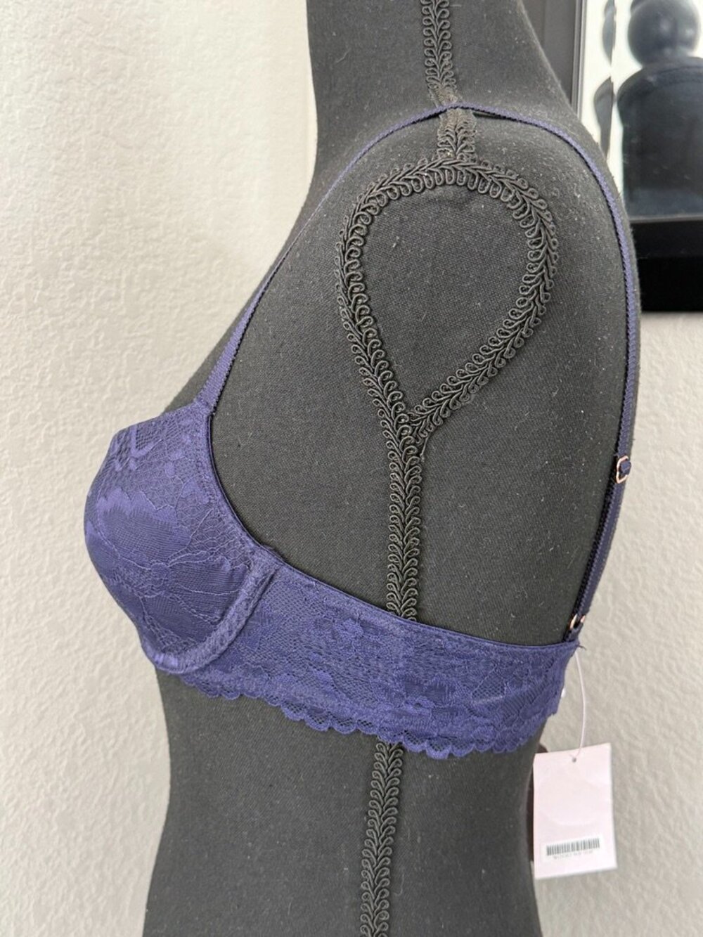 SAVAGE X Fenty Rihanna Navy Blue Lace Bra 32A NWT - Picture 5 of 11